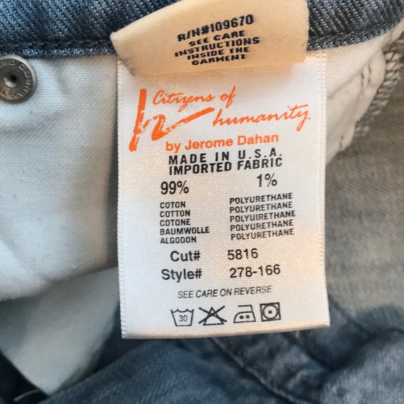NWOT Citizens of Humanity jeans - Picture 5 of 6